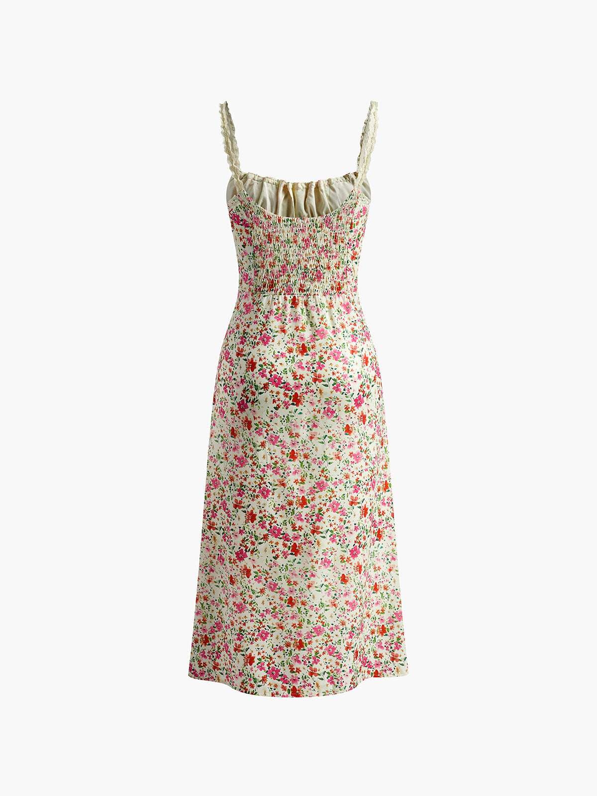 Women’s Floral Trim Cami Midi Dress