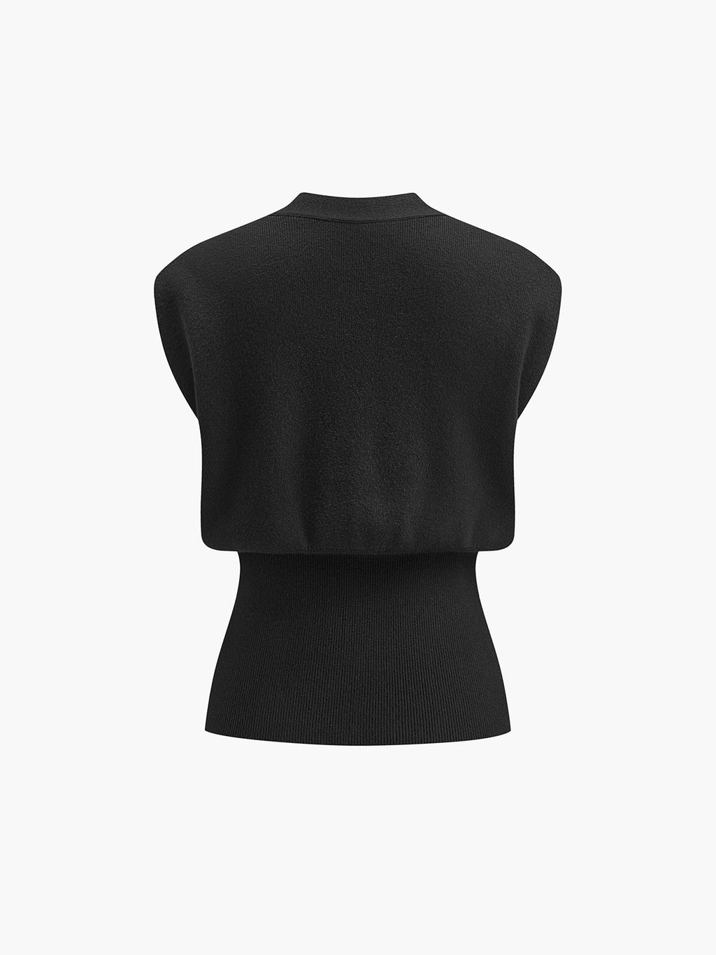 Women’s V-Neck Button Detail Sweater Vest