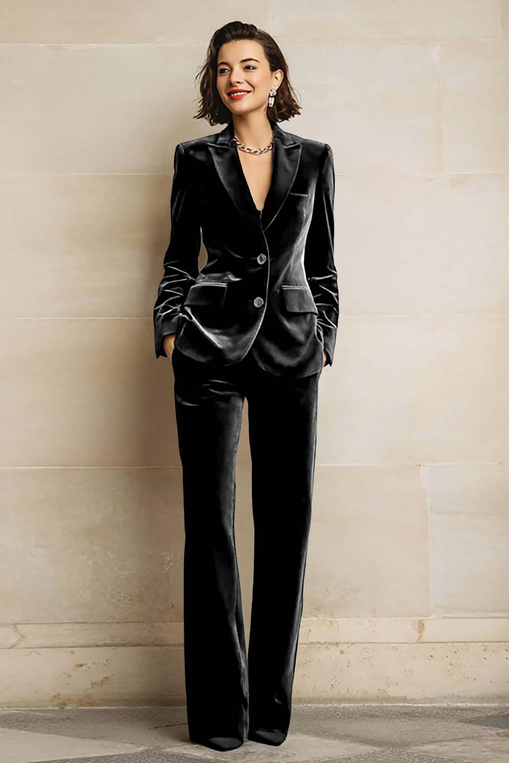 Velvet Peak Lapel Tuxedo Suit