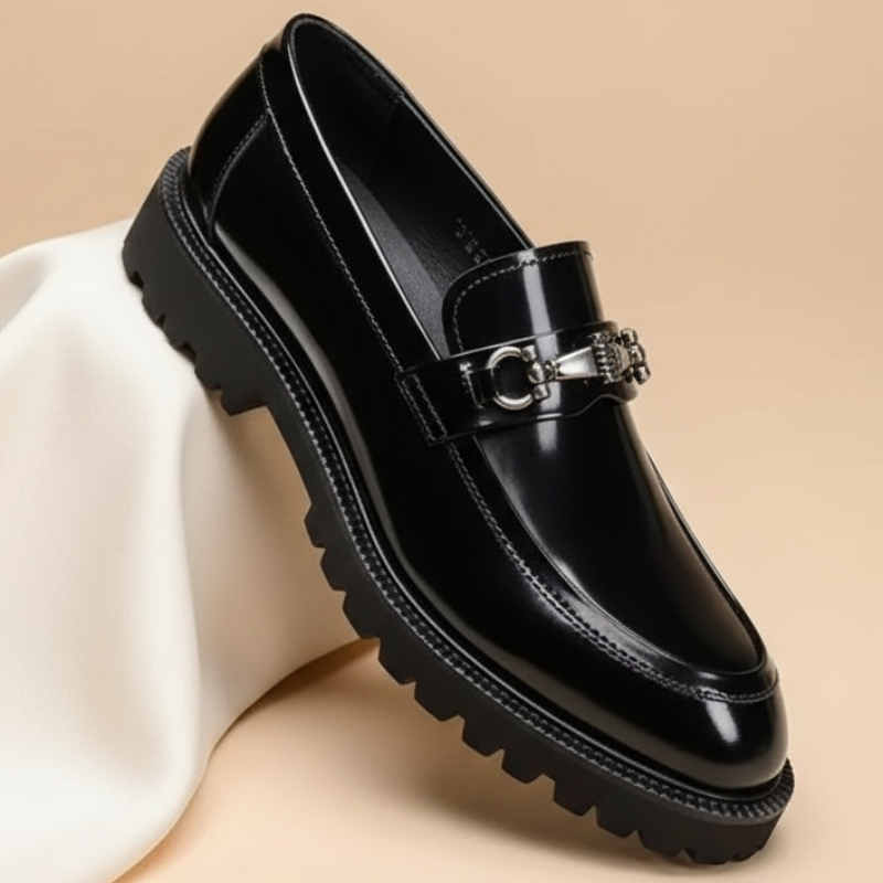 Leather Horsebit Loafers