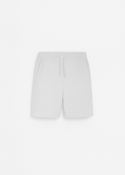 Loose Fit Cord Shorts - Grey