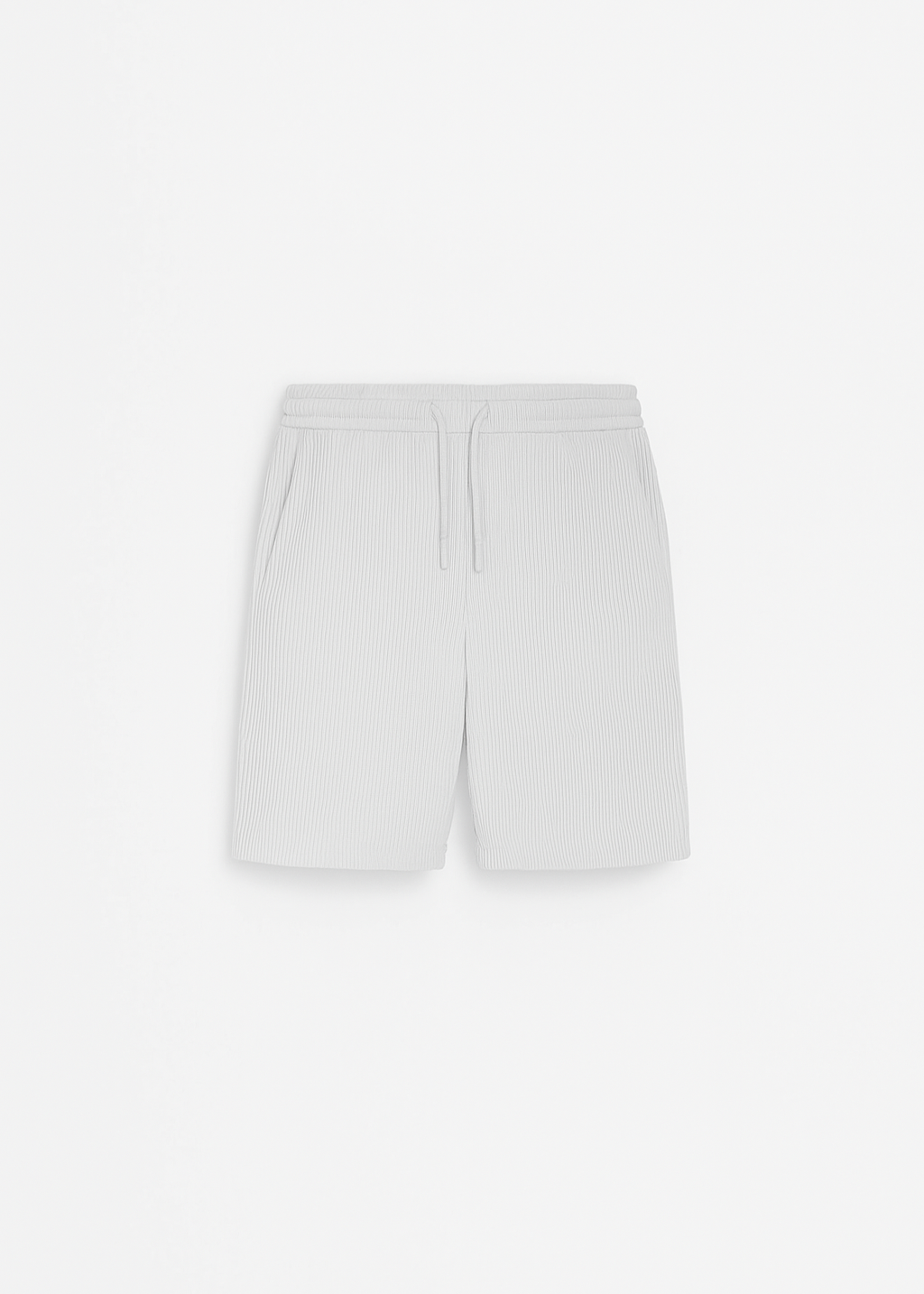 Loose Fit Cord Shorts - Black