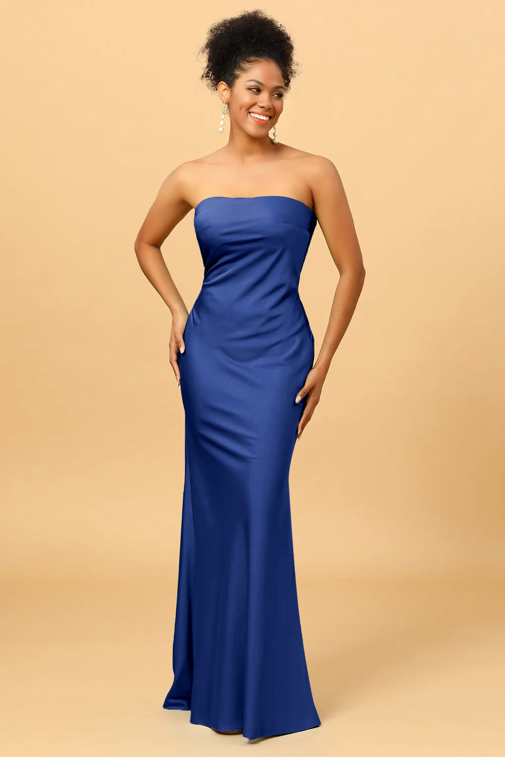 Satin Mermaid Bridesmaid Dress