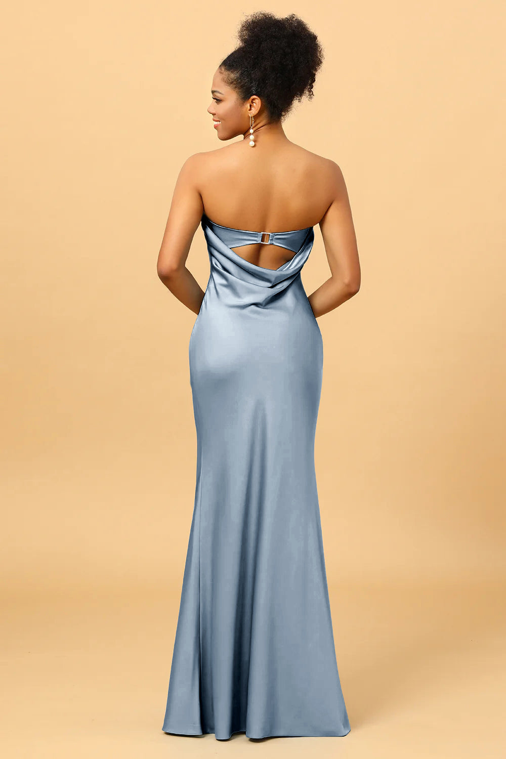 Satin Mermaid Bridesmaid Dress