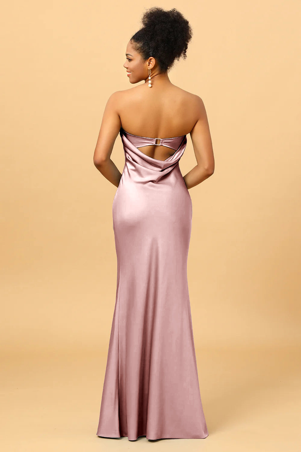Satin Mermaid Bridesmaid Dress