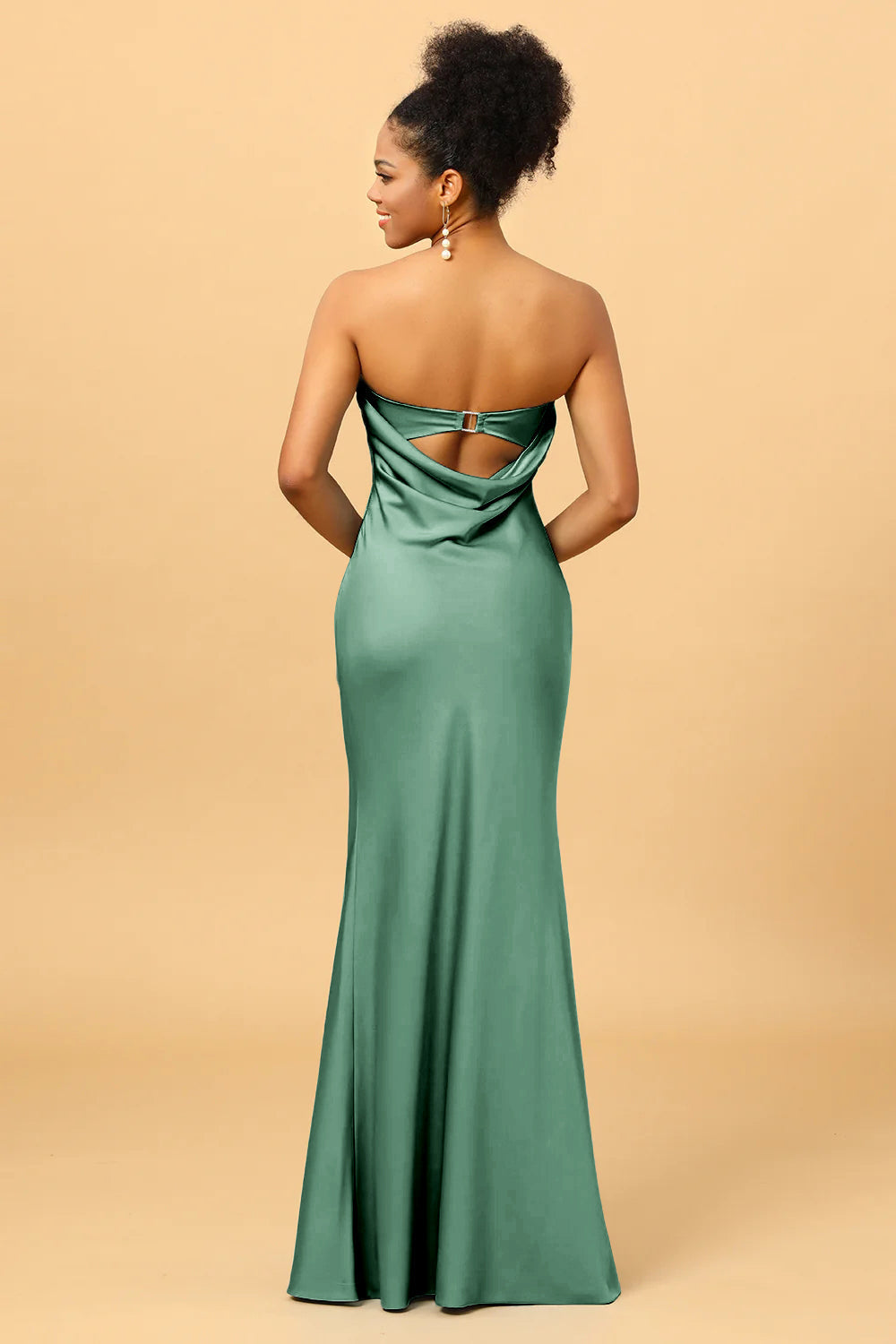 Satin Mermaid Bridesmaid Dress