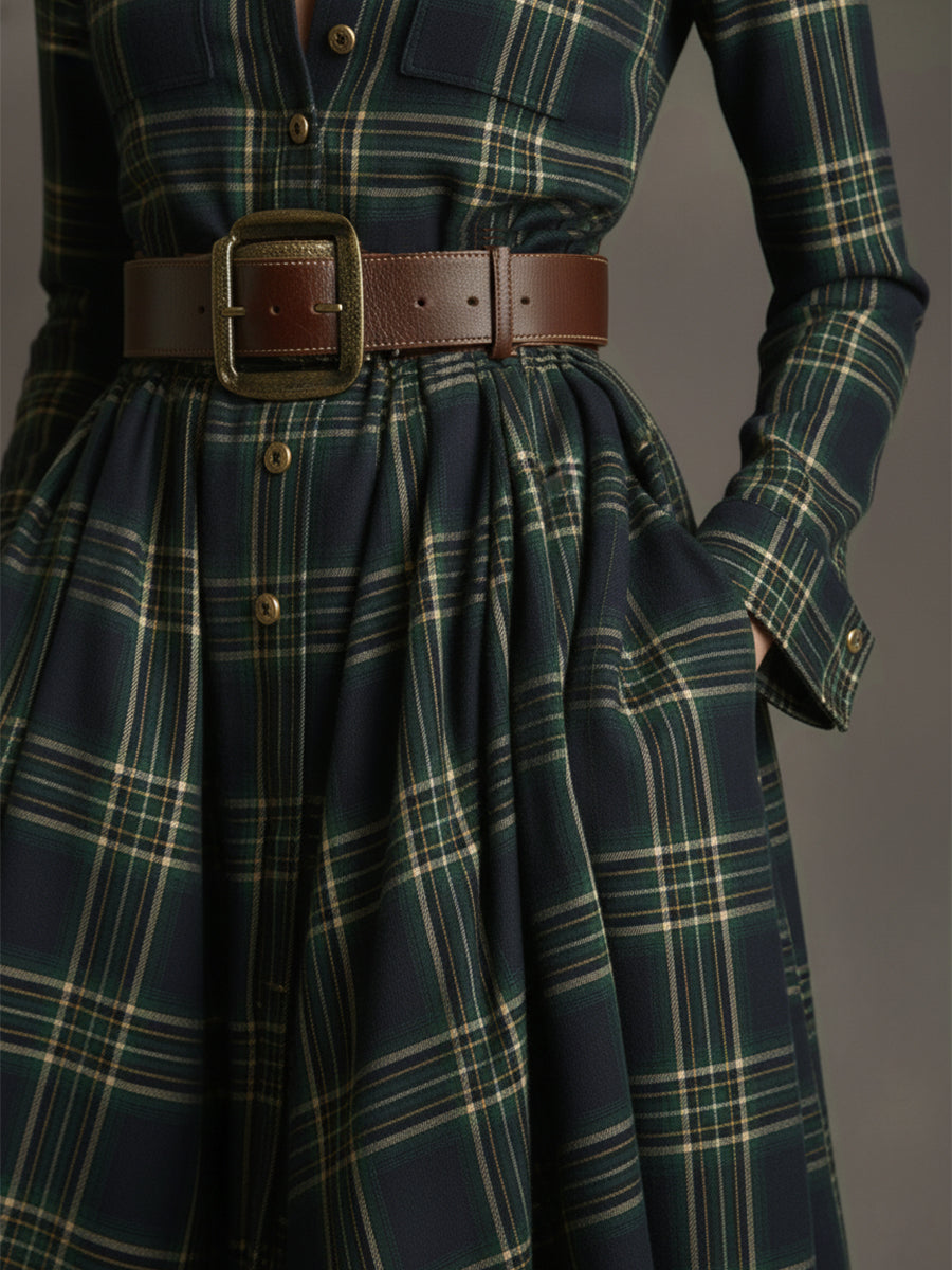 Women’s Plaid Maxi Dress