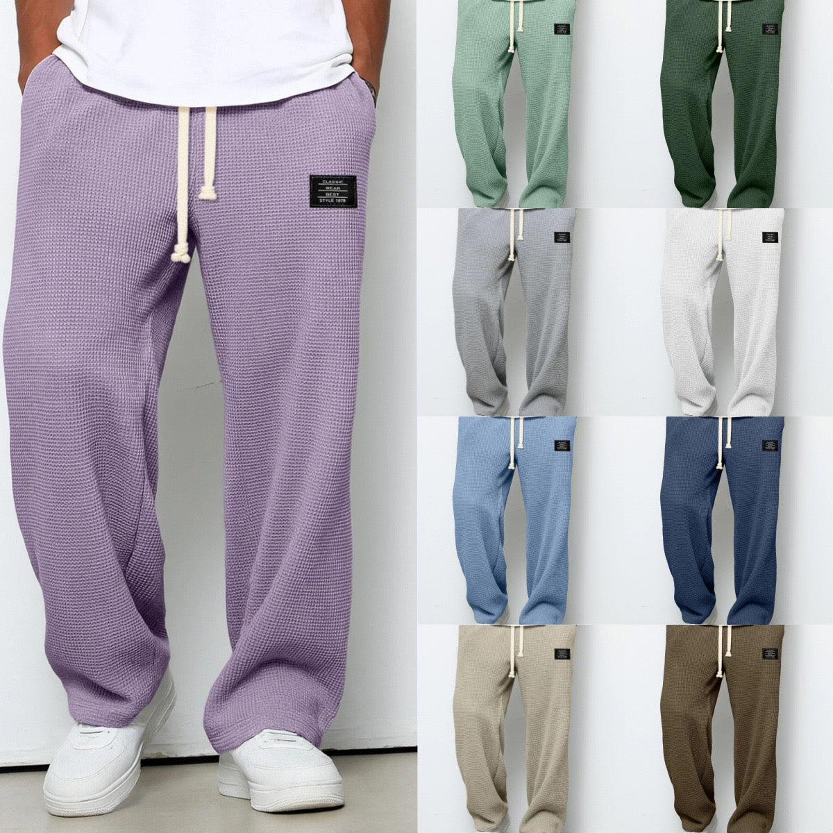 Samuel | Wide Leg Pants with Adjustable Waist