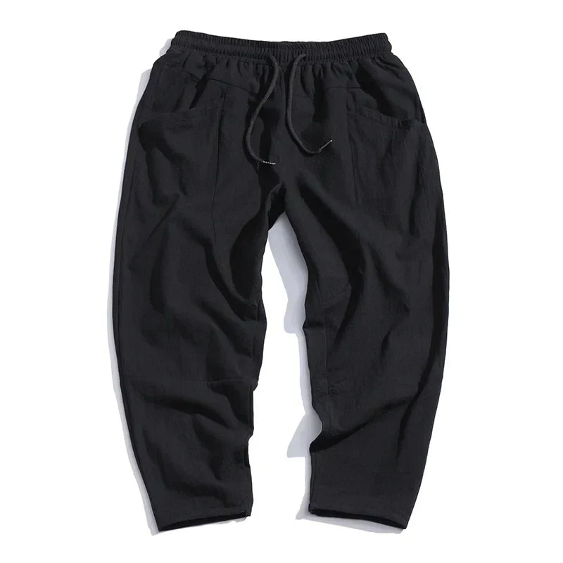 Linen Cropped Pants