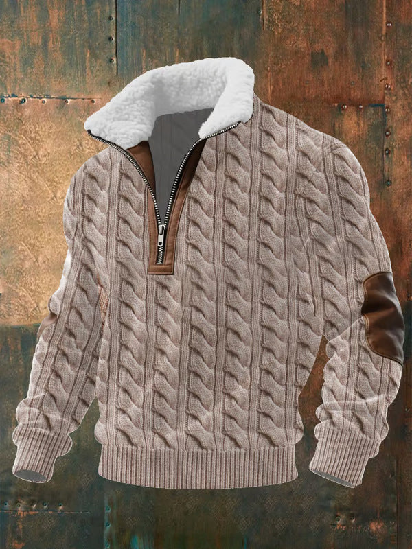 Thomas – Warm Fleece Collar Sweater