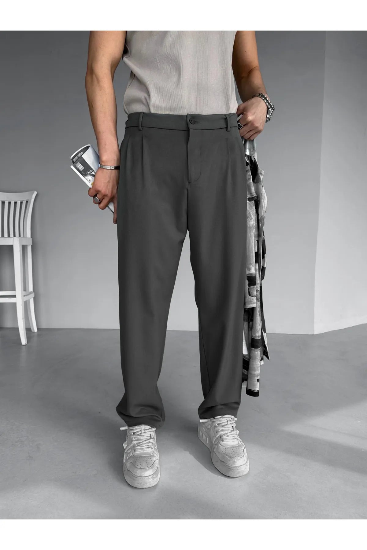 Relaxed Fit Chino Trousers