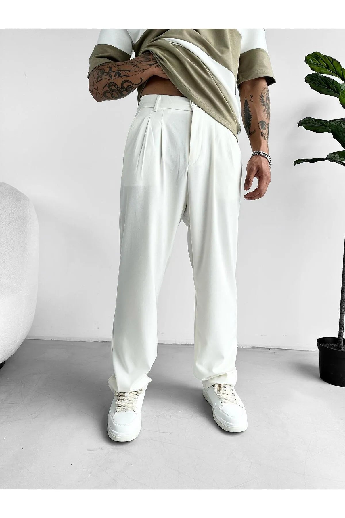 Relaxed Fit Chino Trousers