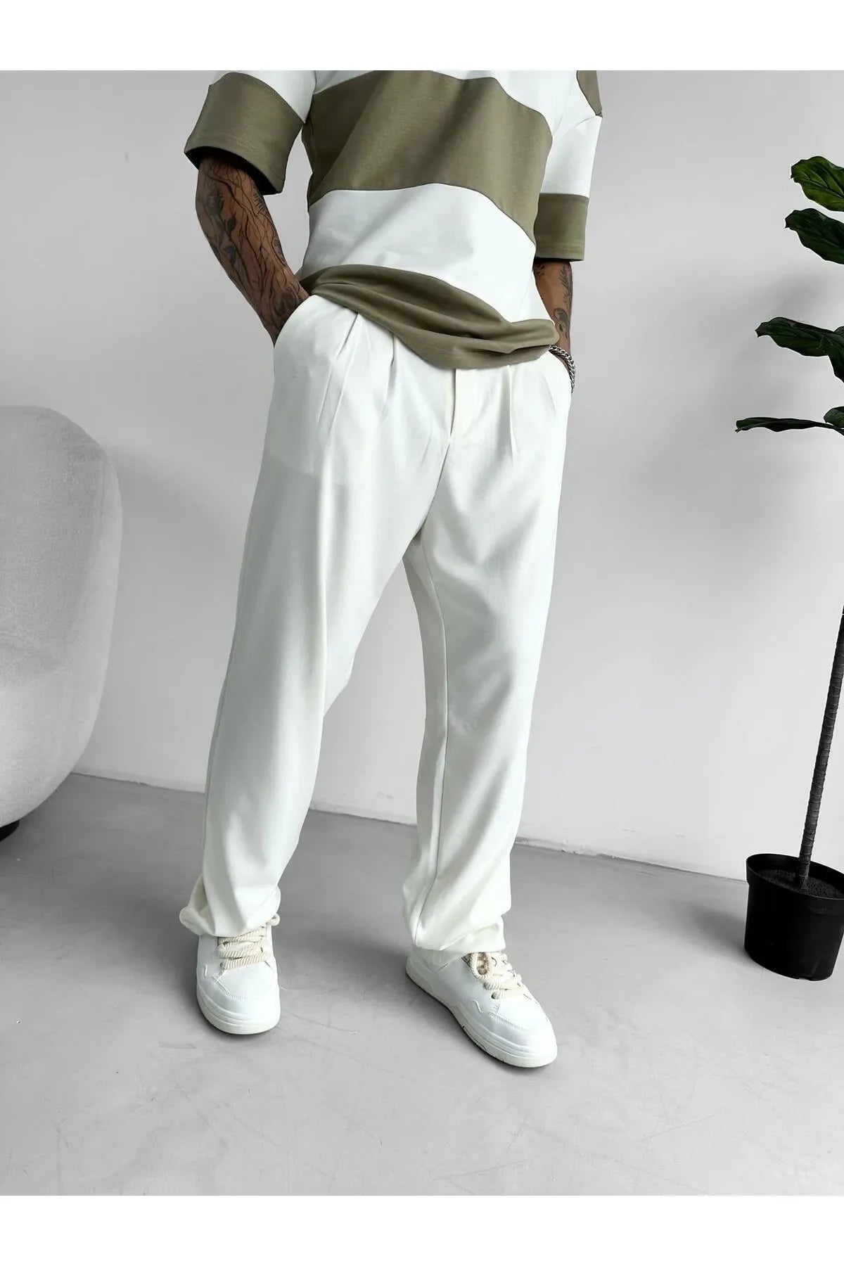 Relaxed Fit Chino Trousers