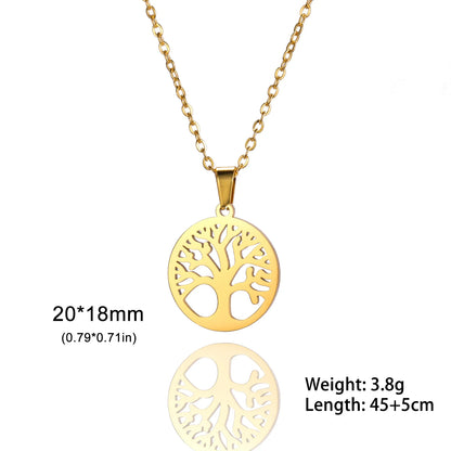 Golden Harmony Tree of Life Necklace