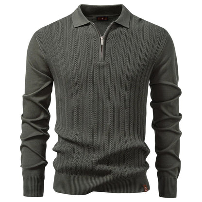 ARMAND | LUXURY STRUCTURED ZIP POLO FOR MEN