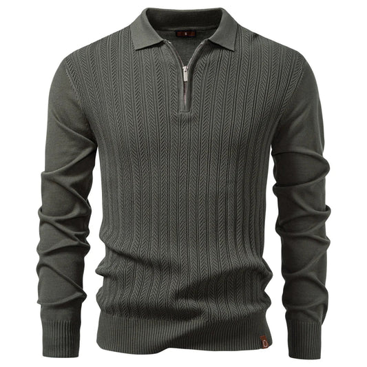 ARMAND | LUXURY STRUCTURED ZIP POLO FOR MEN