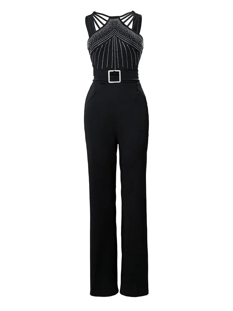 Adelheid™ | Glittering Jumpsuit with Wide Legs