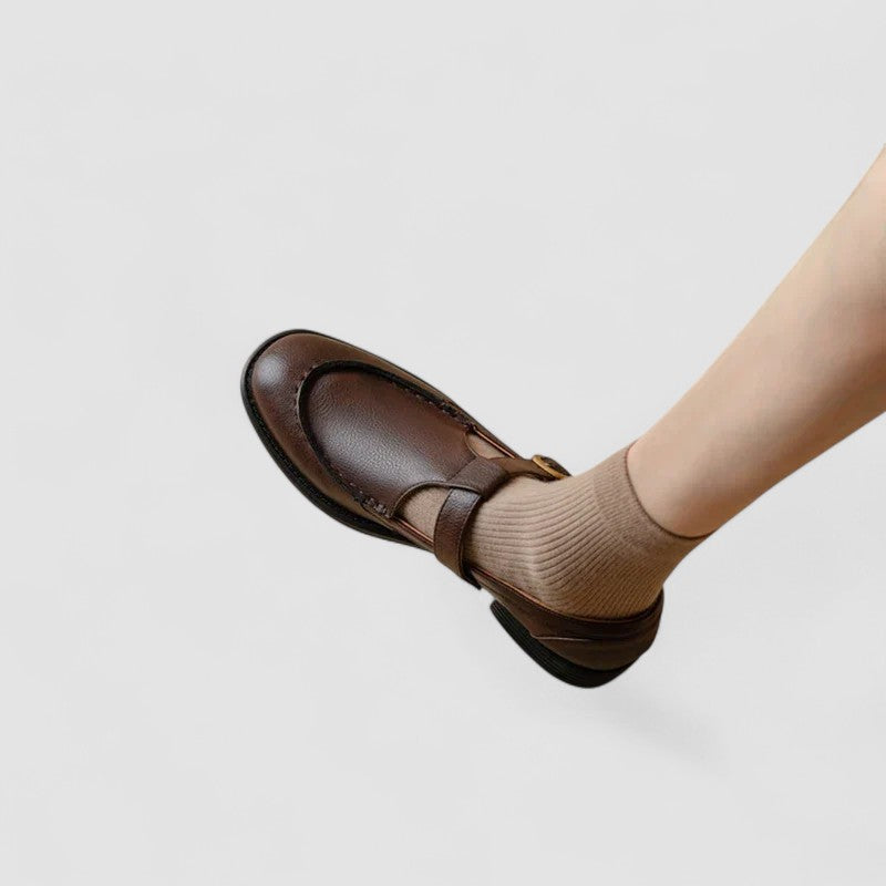 Zhelynne - Orthopedic Square-Toe Mary Jane Shoes