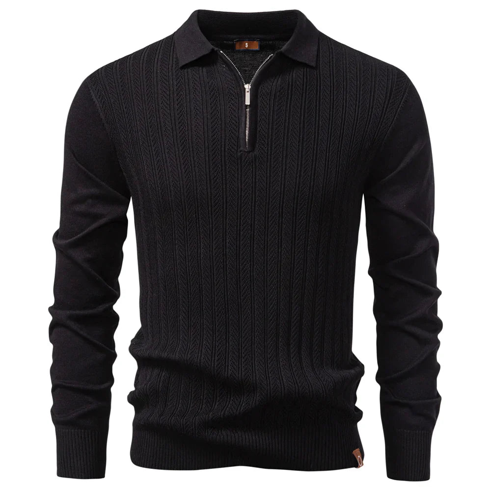 ARMAND | LUXURY STRUCTURED ZIP POLO FOR MEN