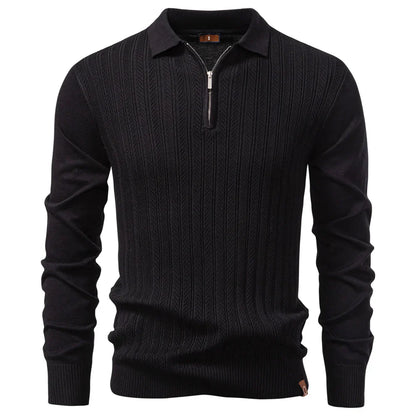 ARMAND | LUXURY STRUCTURED ZIP POLO FOR MEN