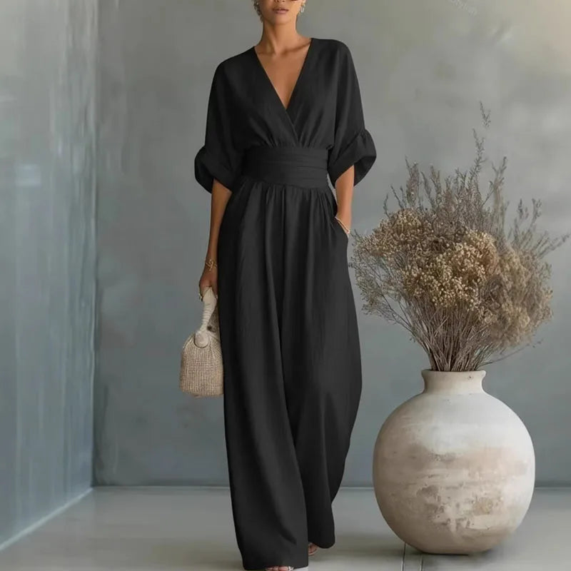 Chiffon Wide Leg Jumpsuit