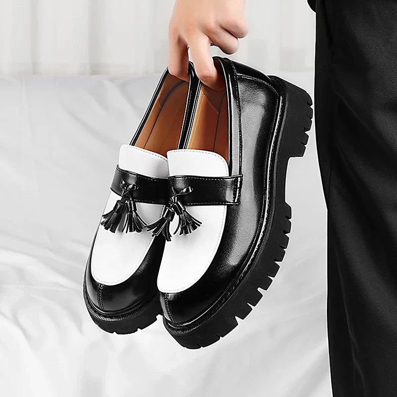 Leather Tassel Loafers