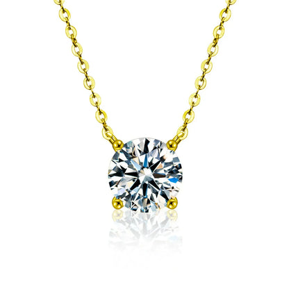 Gold Plated Zircon Necklace