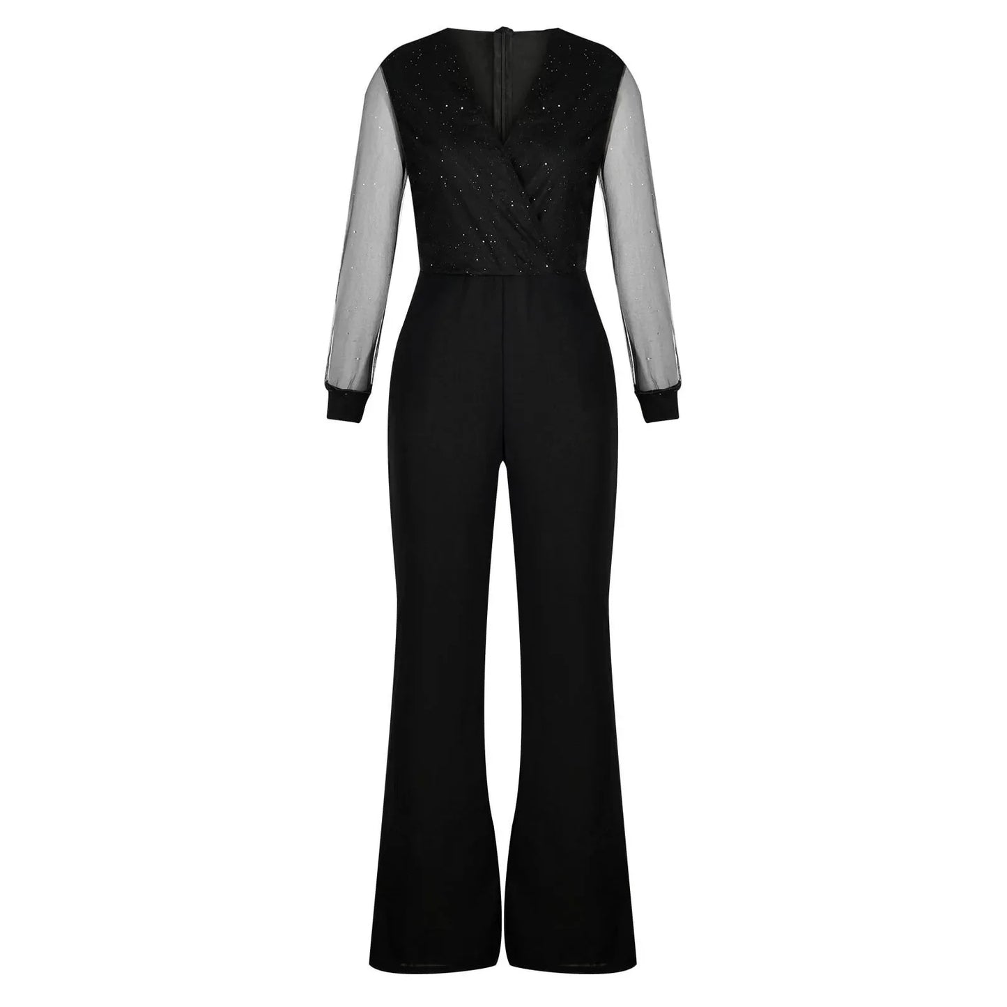Alberta™ | Glitter-embellished Wide Leg Jumpsuit
