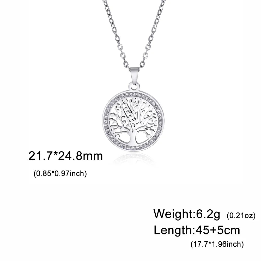 Golden Harmony Tree of Life Necklace