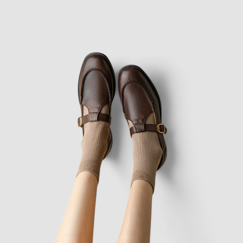 Zhelynne - Orthopedic Square-Toe Mary Jane Shoes