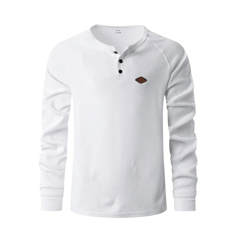 LEONARD | ELEGANT STRUCTURED HENLEY FOR MEN