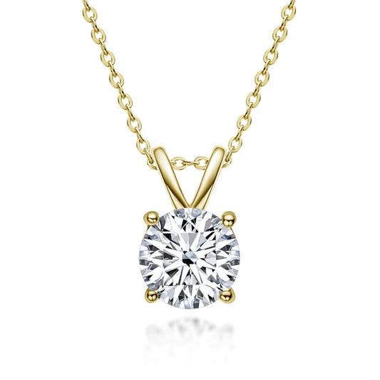 Exclusive Sterling Silver Moissanite Diamond Necklace
