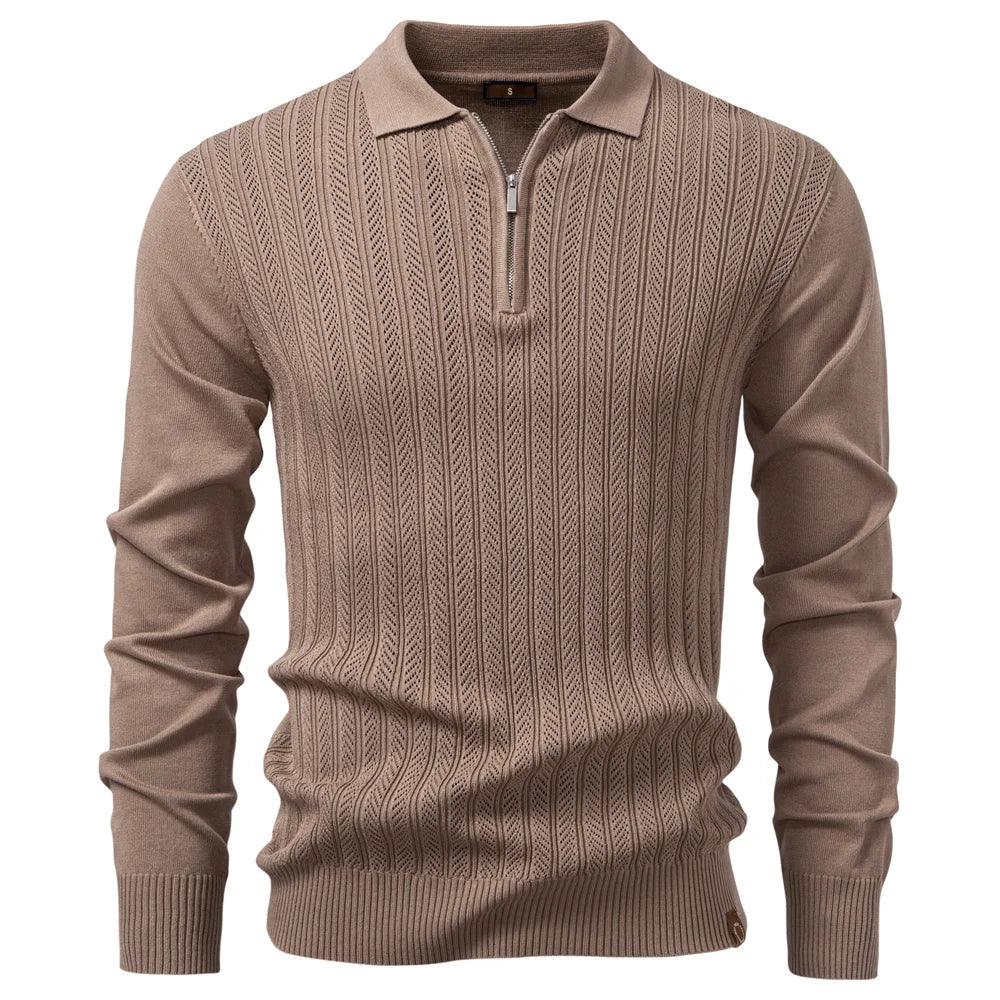 ARMAND | LUXURY STRUCTURED ZIP POLO FOR MEN