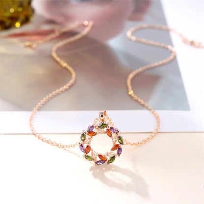 Shining Rainbow Charm Necklace