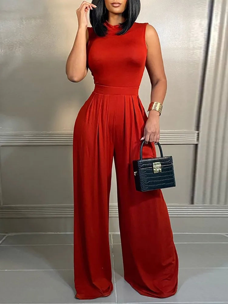 Angelika™ | Elegant Jumpsuit with Wide Legs