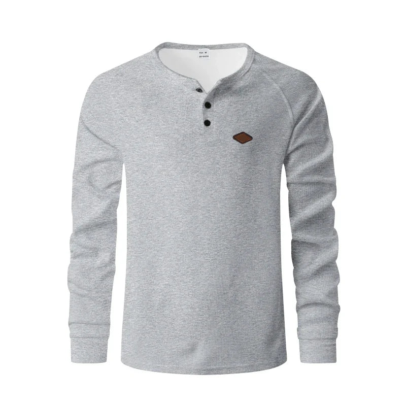 LEONARD | ELEGANT STRUCTURED HENLEY FOR MEN