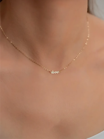 Golden Forever Love Necklace