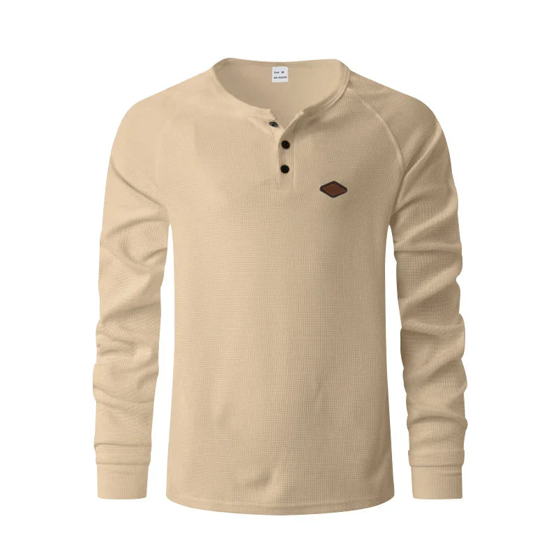 LEONARD | ELEGANT STRUCTURED HENLEY FOR MEN