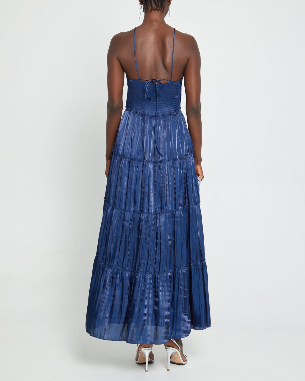 Sheen Tiered Midi Dress
