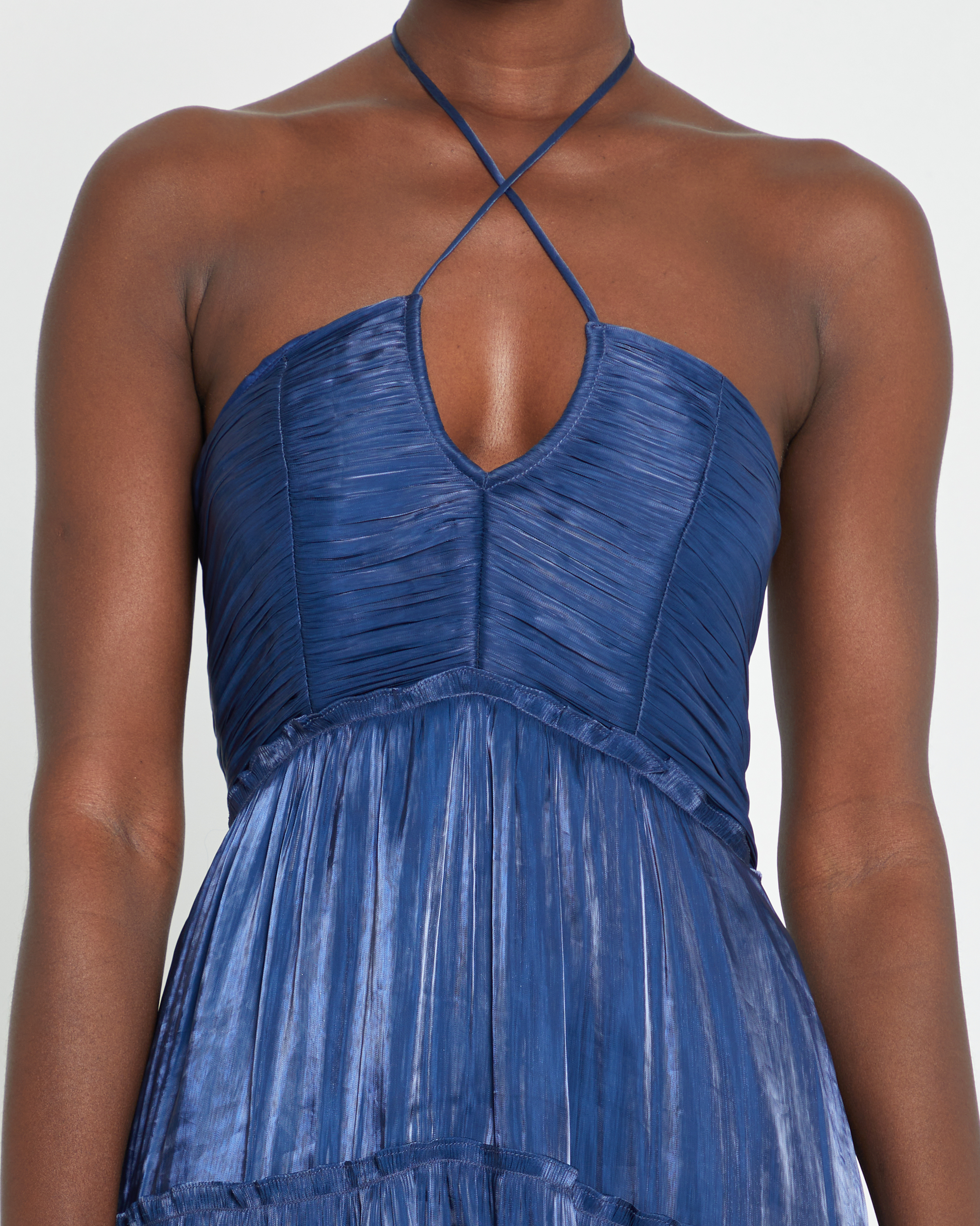Sheen Tiered Midi Dress