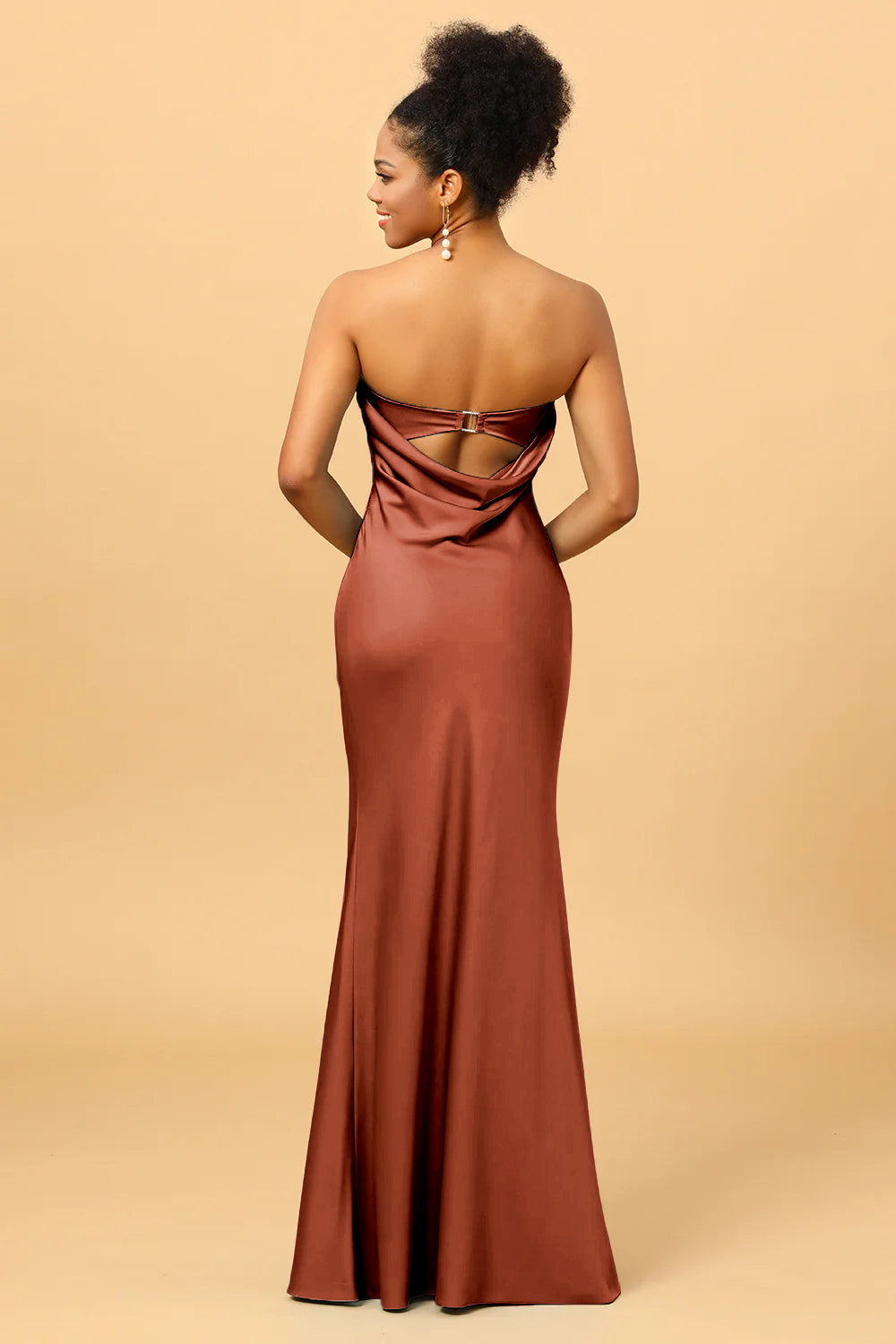 Satin Mermaid Bridesmaid Dress