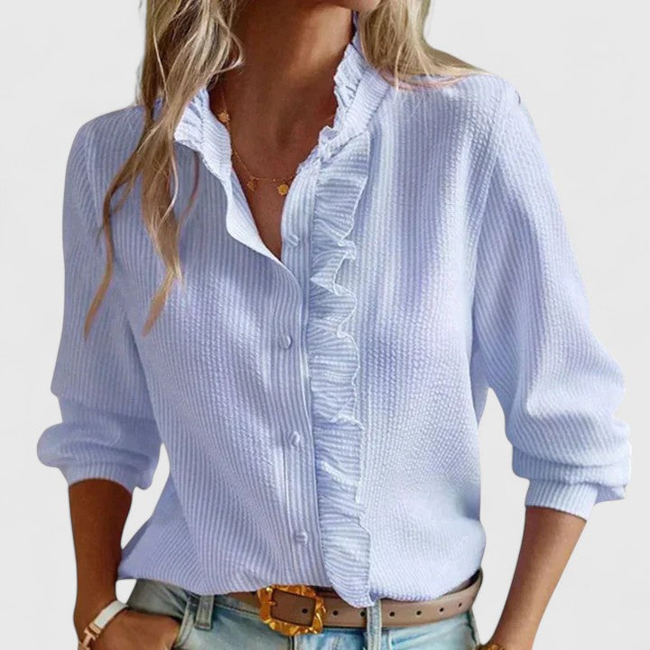 Nadia | Sophisticated Long Sleeve Blouse
