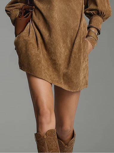Turtleneck Mini Dress