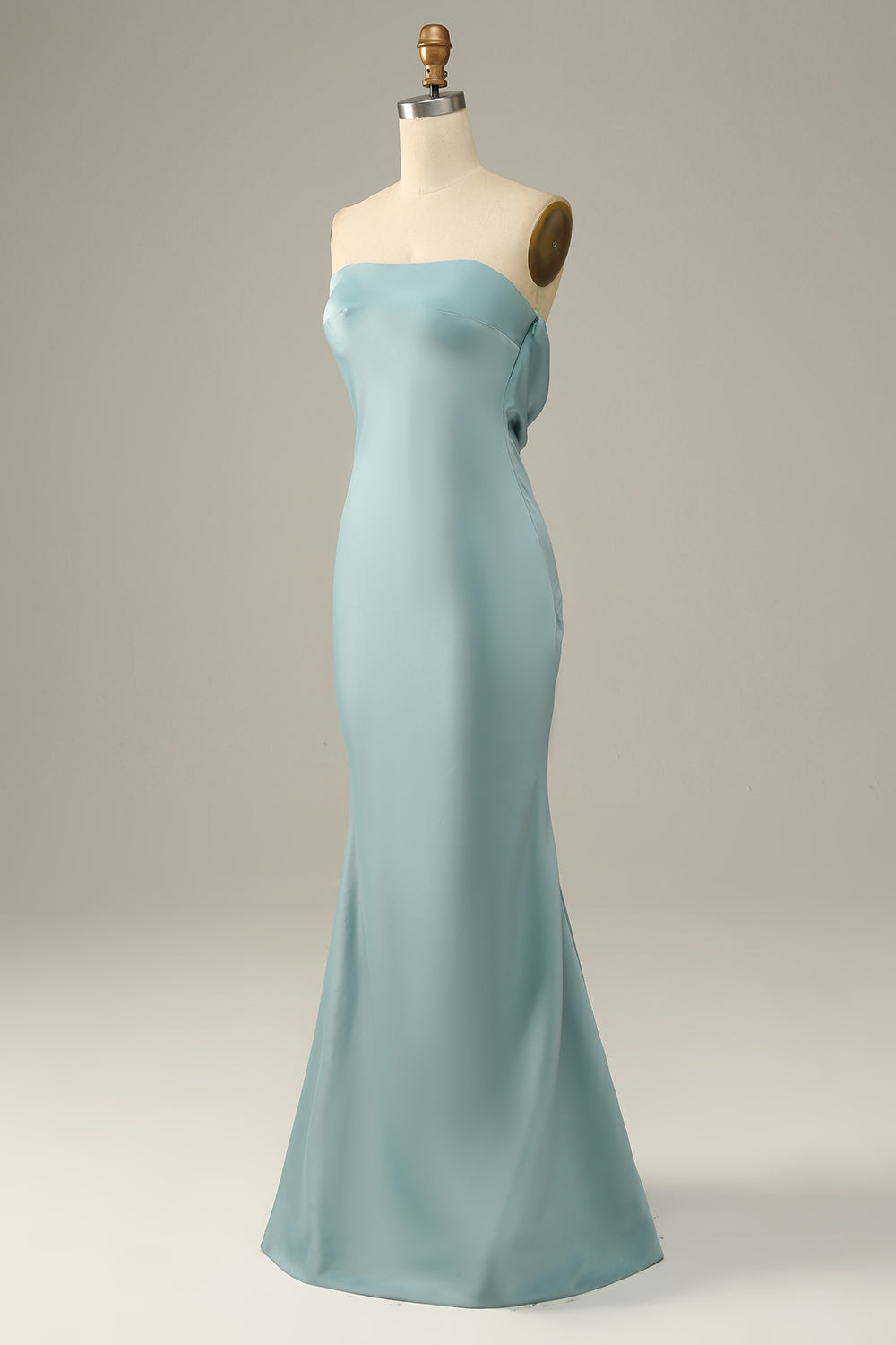 Satin Mermaid Bridesmaid Dress