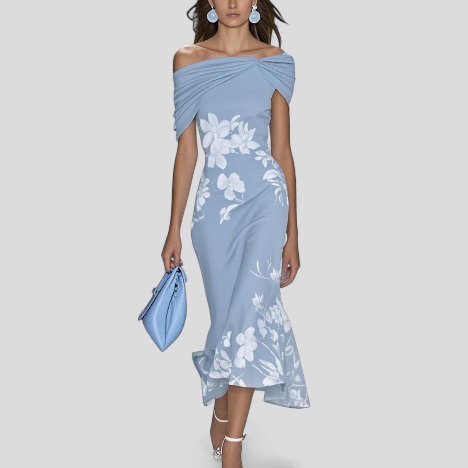Printed Midi Dress