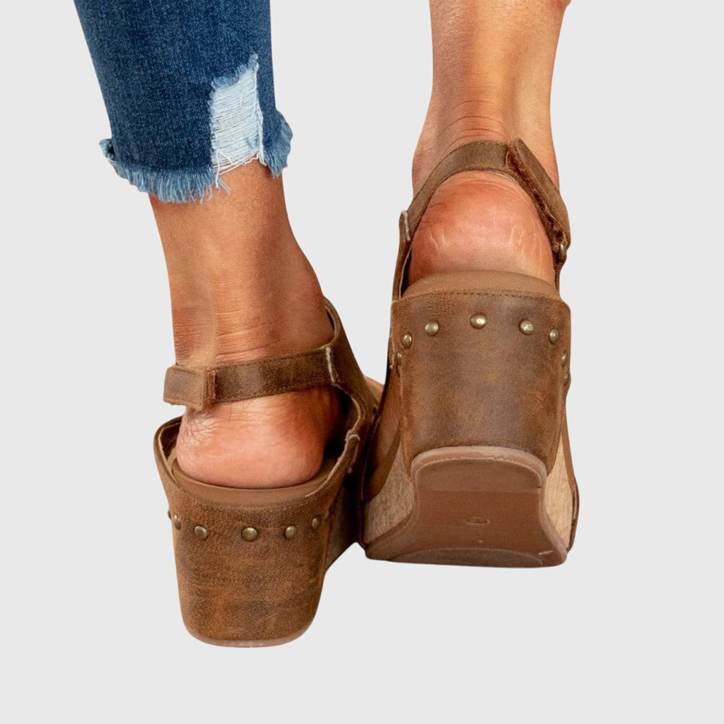 Adjustable Wedge Comfort Sandals