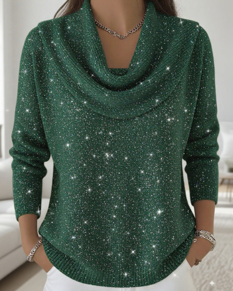 High Collar Knit Sweater
