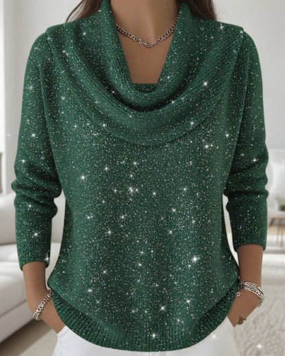 High Collar Knit Sweater
