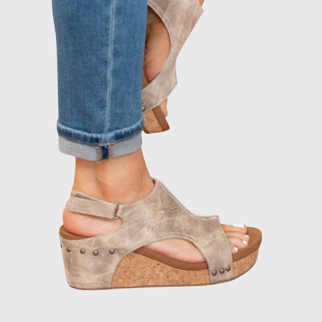 Adjustable Wedge Comfort Sandals