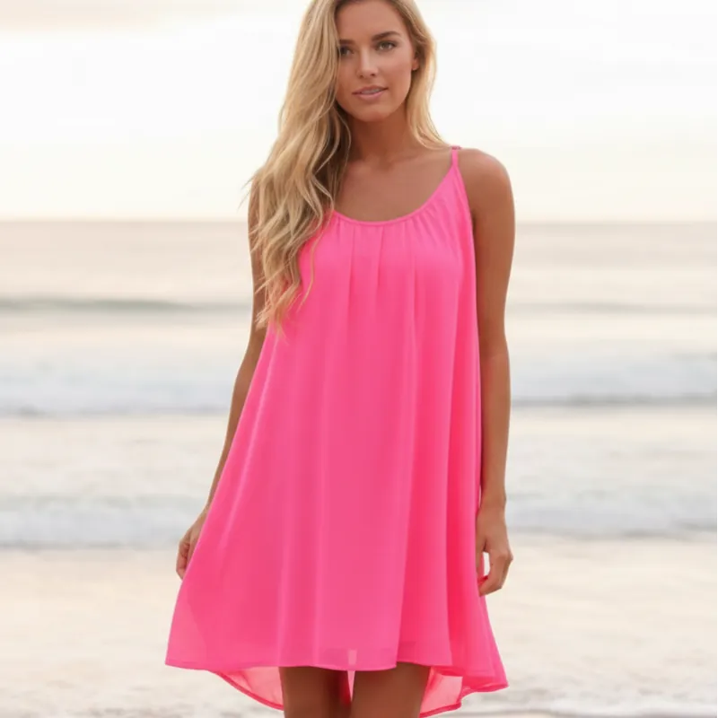 Sleeveless Summer Beach Cover Up Dress